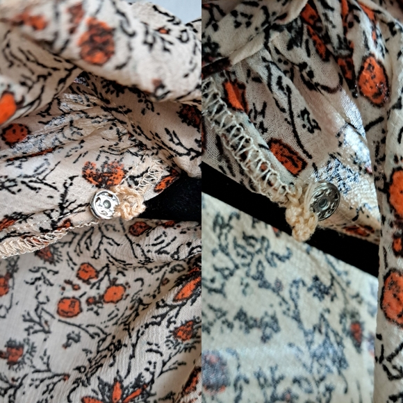 Free People ๐ค๐งก Feeling Groovy Border Print Maxi Dress in Sand Combo - Picture 10 of 15